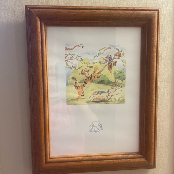 2 framed Pooh Bear prints - Picture 2 of 2